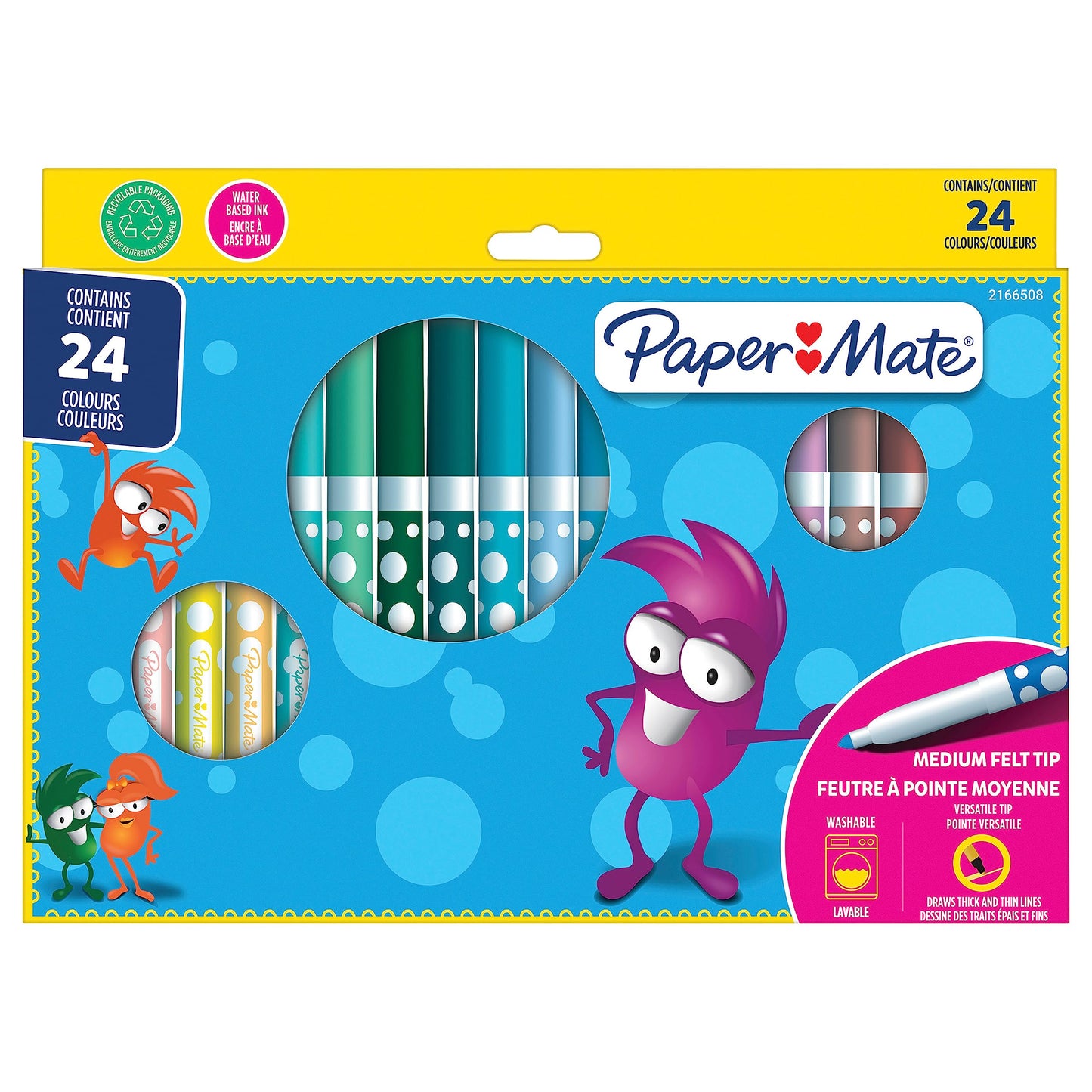 Paper Mate Children's Colouring Pencils | Pre-Sharpened Coloured Pencils | Assorted Colours | 12 Count