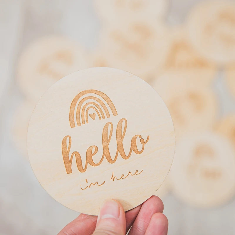 Baby Milestone Number Monthly Memorial Cards Props For The Newborn Photo Shoot Baby Photo Accessories Anniversary Of Growing UP