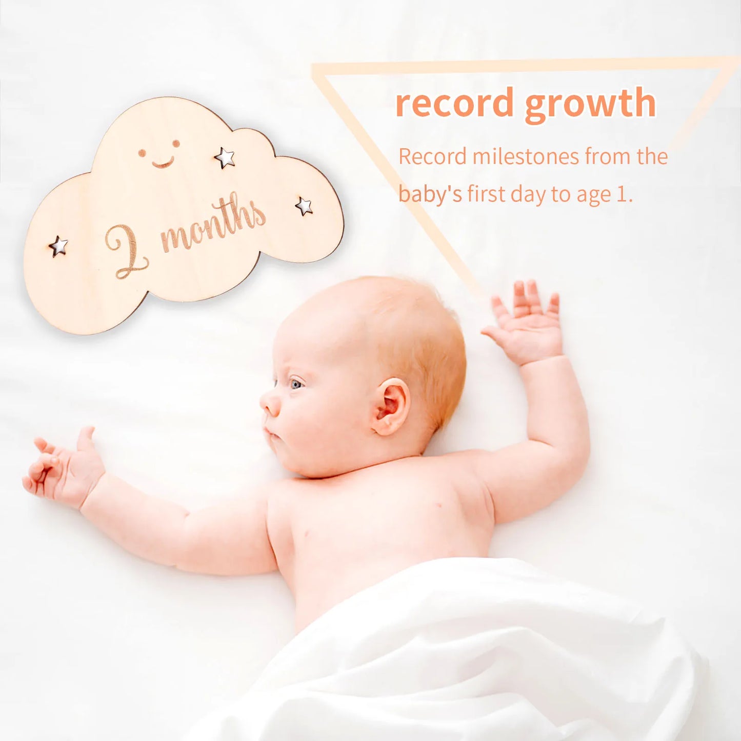 Baby Milestone Number Monthly Memorial Cards Props For The Newborn Photo Shoot Baby Photo Accessories Anniversary Of Growing UP
