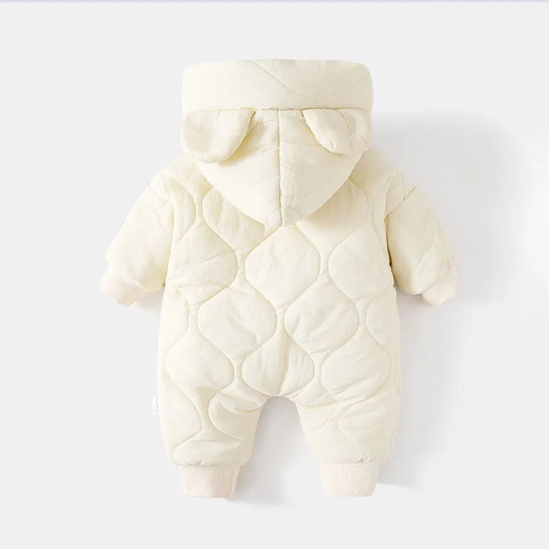 Little Bear Collection- Winter Baby Fur Lining Jumpsuit
