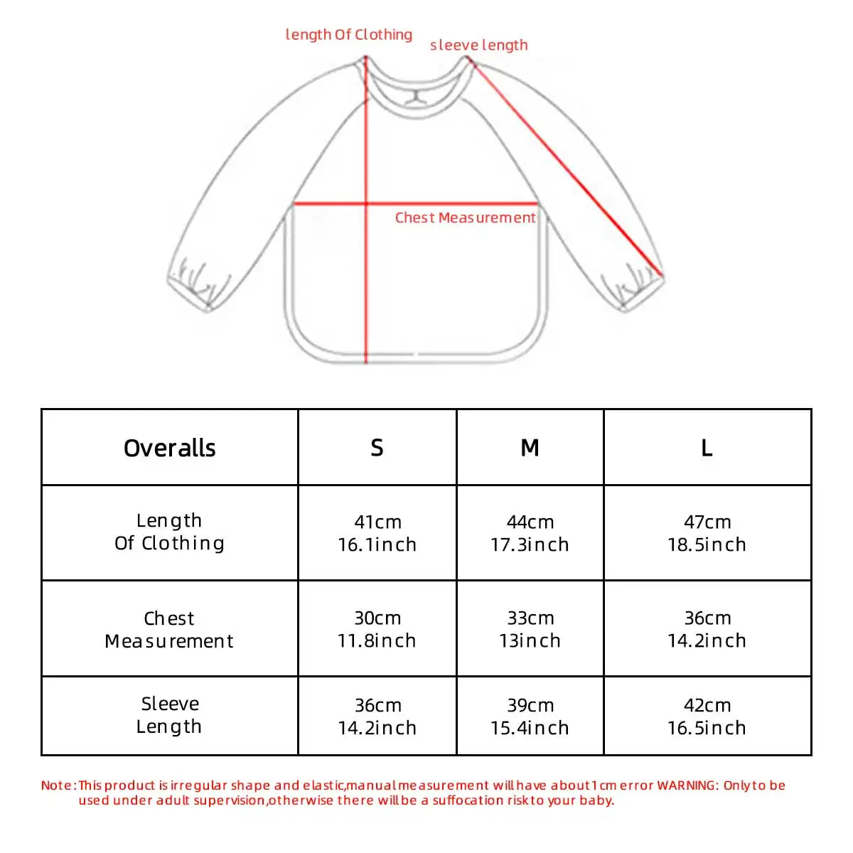 Long Sleeve Baby Feeding Waterproof Bibs