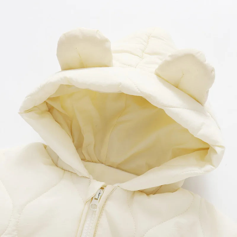 Little Bear Collection- Winter Baby Fur Lining Jumpsuit