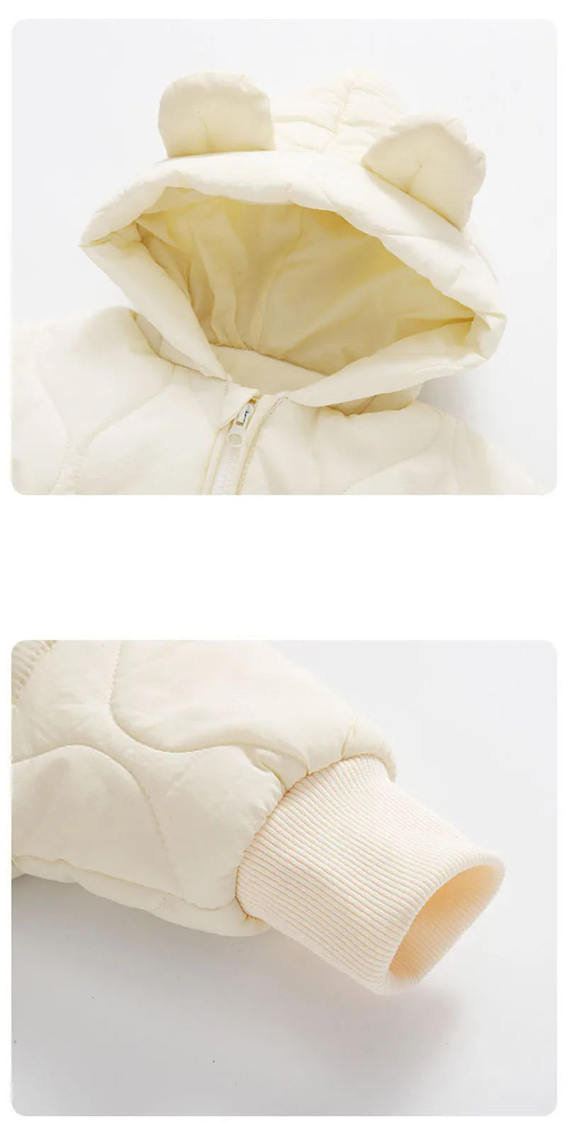 Little Bear Collection- Winter Baby Fur Lining Jumpsuit