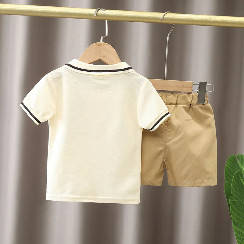 Little Baby Collection - Bear Polo/short Set