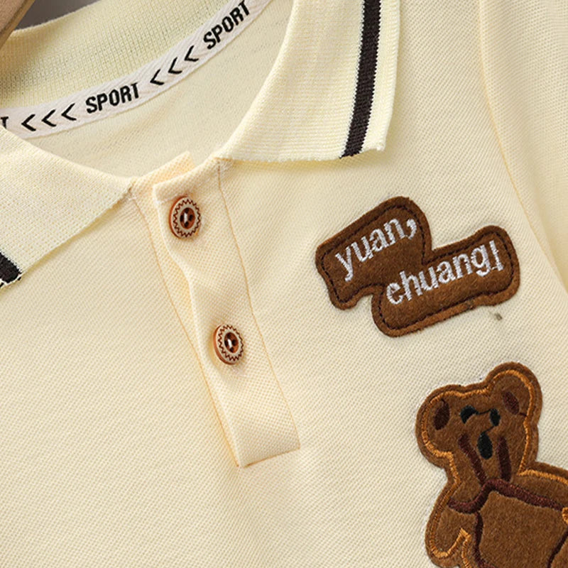 Little Baby Collection - Bear Polo/short Set