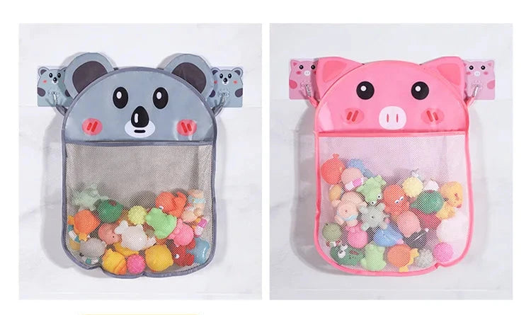 Cartoon Animal Mesh Bag Shower Hanging Basket