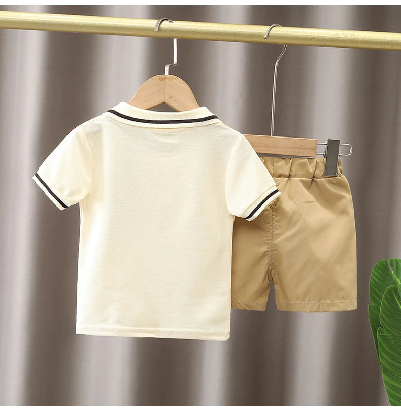 Little Baby Collection - Bear Polo/short Set