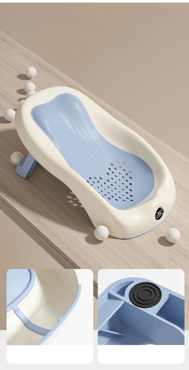 Infant Temperature Guage Non slip Folding Bath Bed Holder